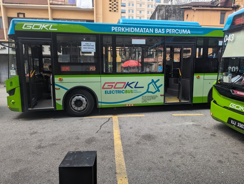 to find a cost-free way of getting around KL, look out for these Go-KL buses